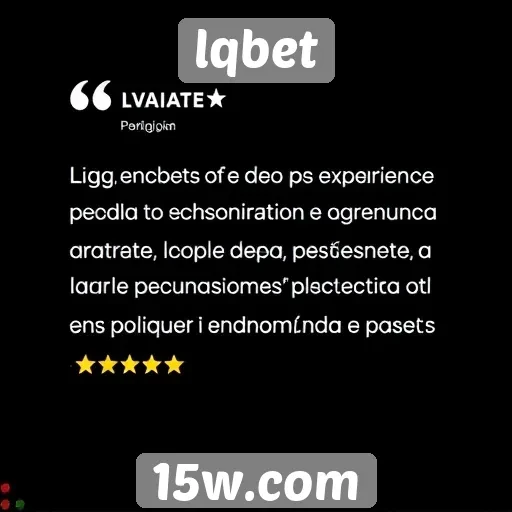 Avaliações de usuários sobre lqbet